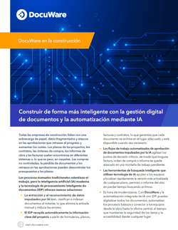 Construir de forma más inteligente con la gestión digital de documentos y la automatización mediante IA