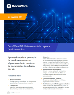 DocuWare IDP: Reinventando la captura de documentos
