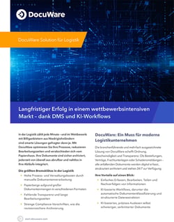 DocuWare für Logistik: Langfristiger Erfolg mit effizienter Logistik