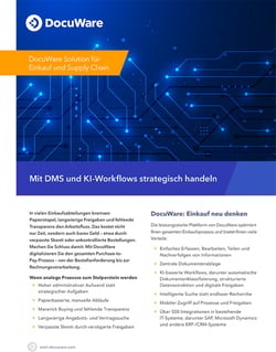 DocuWare für den Einkauf: Mit DMS und KI-Workflows strategisch handeln