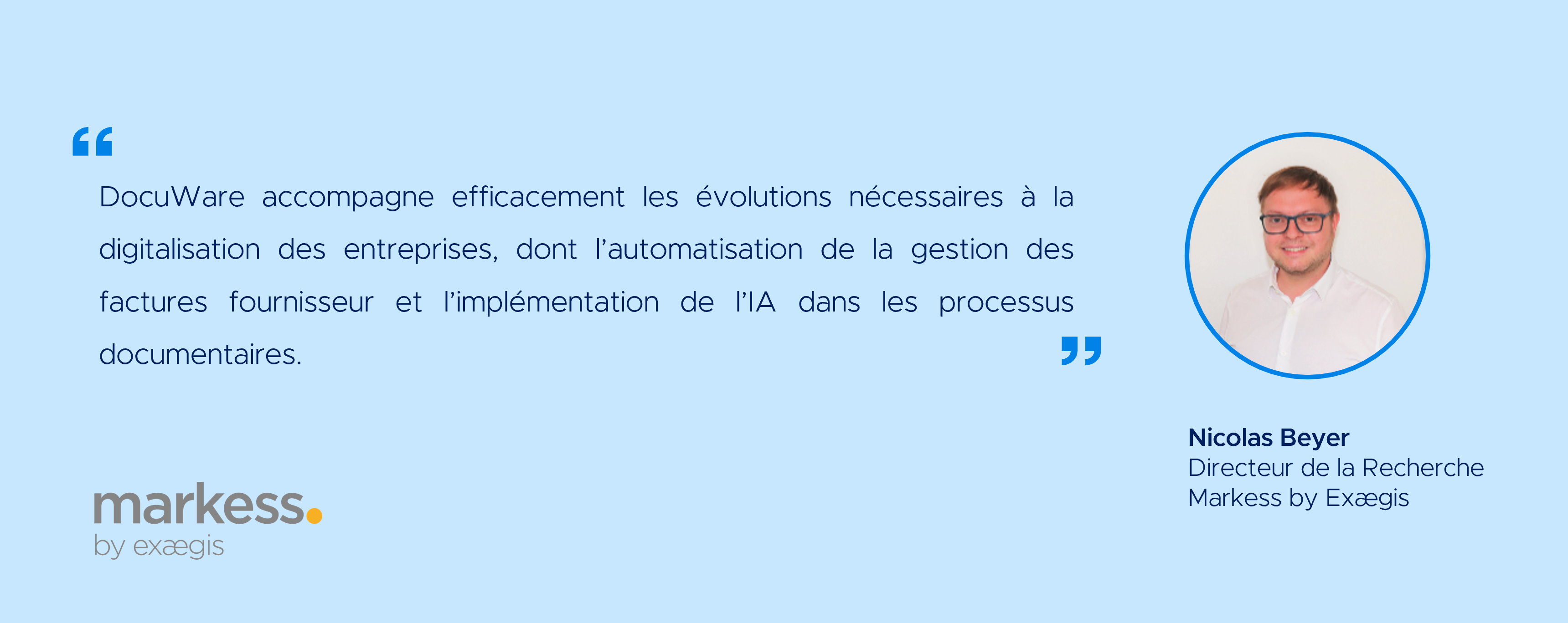 Markess Blueprint - Gestion de contenus 2024 - Citation 2 - DocuWare