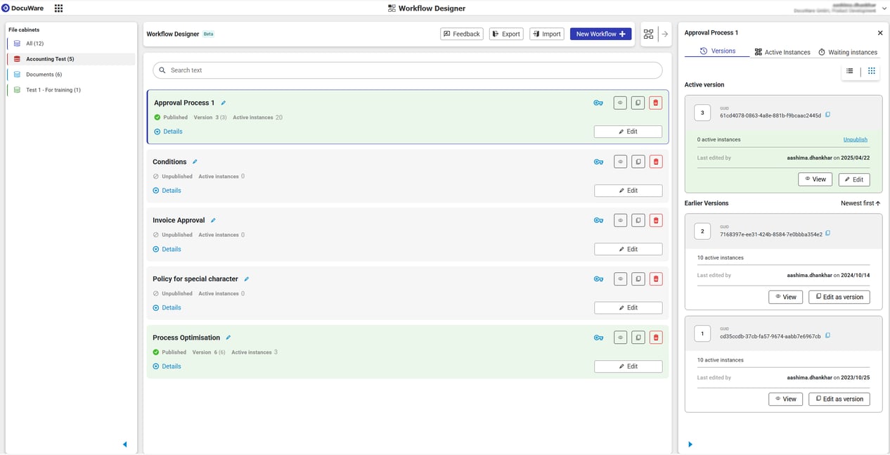 BETA for web-based Workflow Designer
