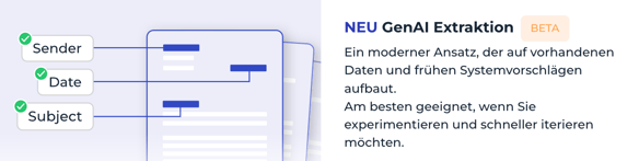 Neue GenAIExtraktion