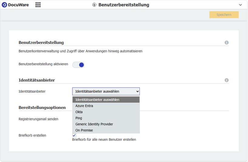 Benutzerbereitstellung