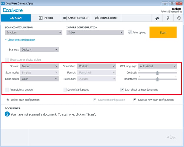 It’s Simple: Changing Scan Settings