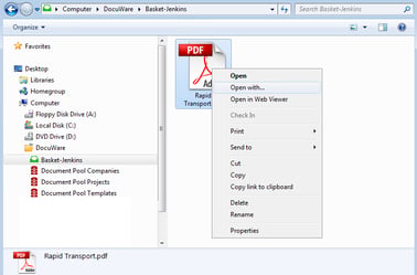 Windows Explorer Client: Having Documents "Open with" Your Desired Program