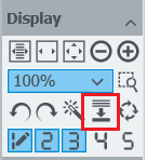 To merge, use the tool of the same name in the Display area: