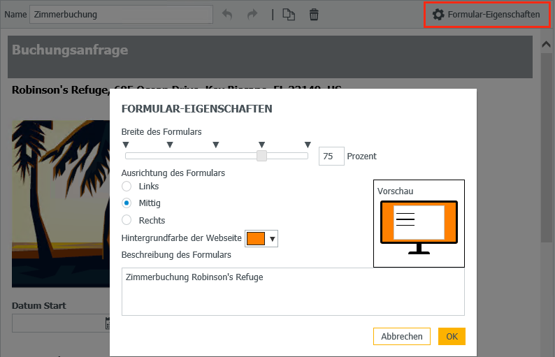 Web Formular Mehr Design für Webformulare