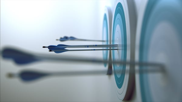 Arrows embedded in bullseyes represent compliance targets