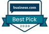 business.com best pick badge 2020