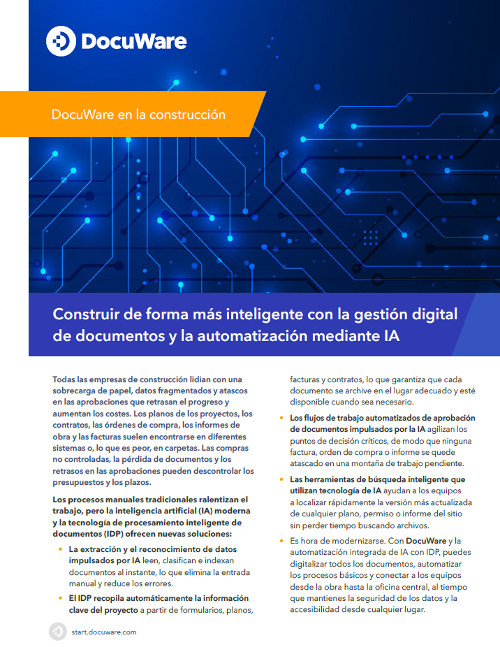 DocuWare en la construcción