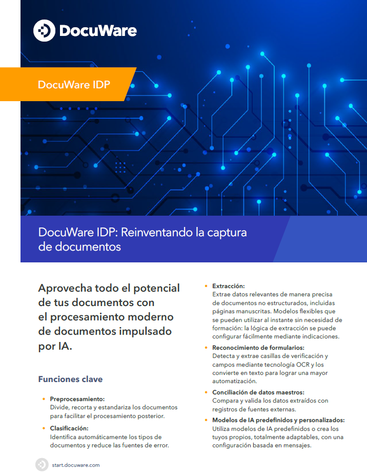 DocuWare IDP: Reinventando la captura de documentos