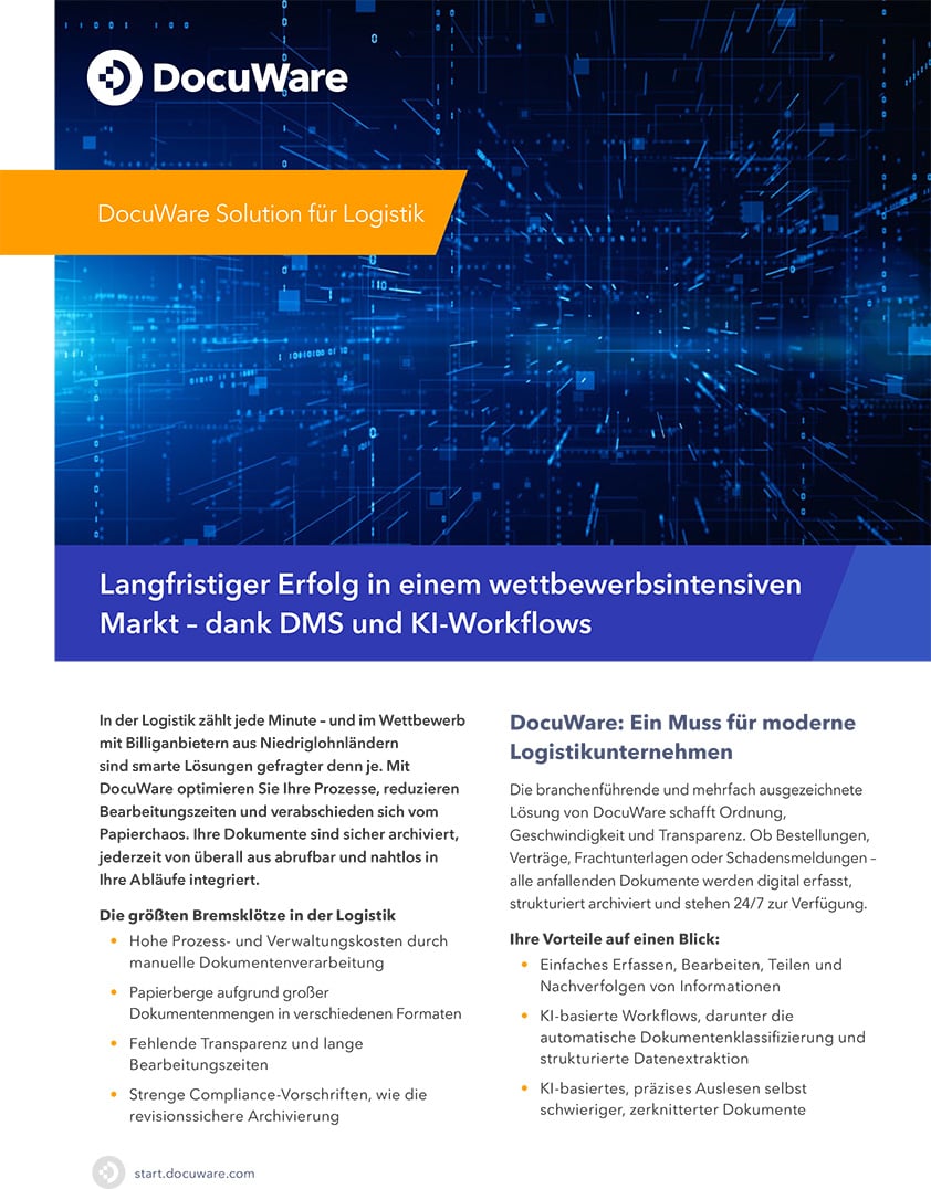 DocuWare Solution für Logistik