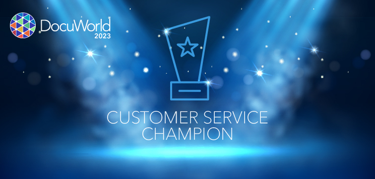 Customer Service Champion 2023: Auszeichnung für DocuWare Partner mit dem besten Kunden-Service