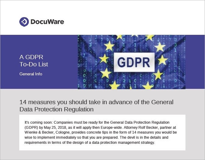 GDPR To-Do List