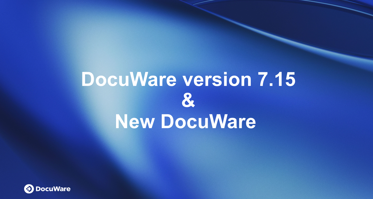 With DocuWare Version 7.15, the new DocuWare is now available