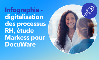 Infographie - digitalisation des processus RH, étude Markess pour DocuWare
