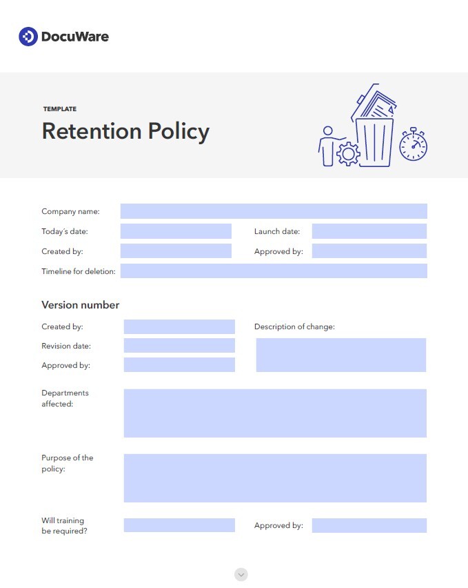 Document Retention Policy Template