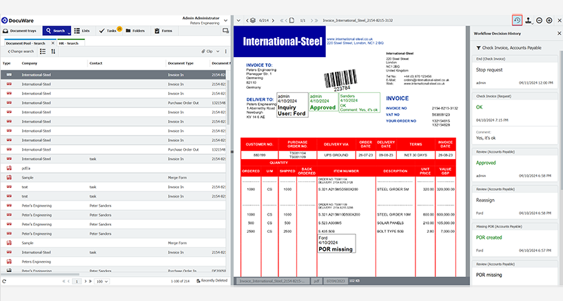 Status verfolgen: Welche Entscheidungen lagen vor meiner Aufgabe?