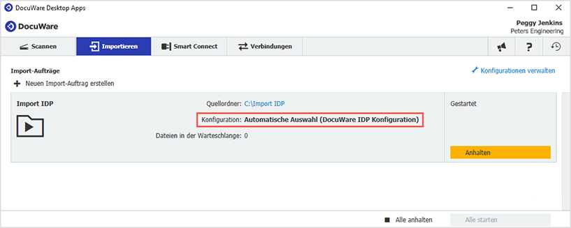 Scan- und Import-Dokumente mit DocuWare IDP verarbeiten und monitoren